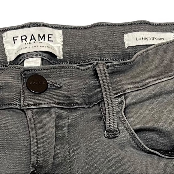 Frame Denim Le High Skinny Jeans Size 29 / 8 Medium Gray Premium Stretch - Picture 5 of 8